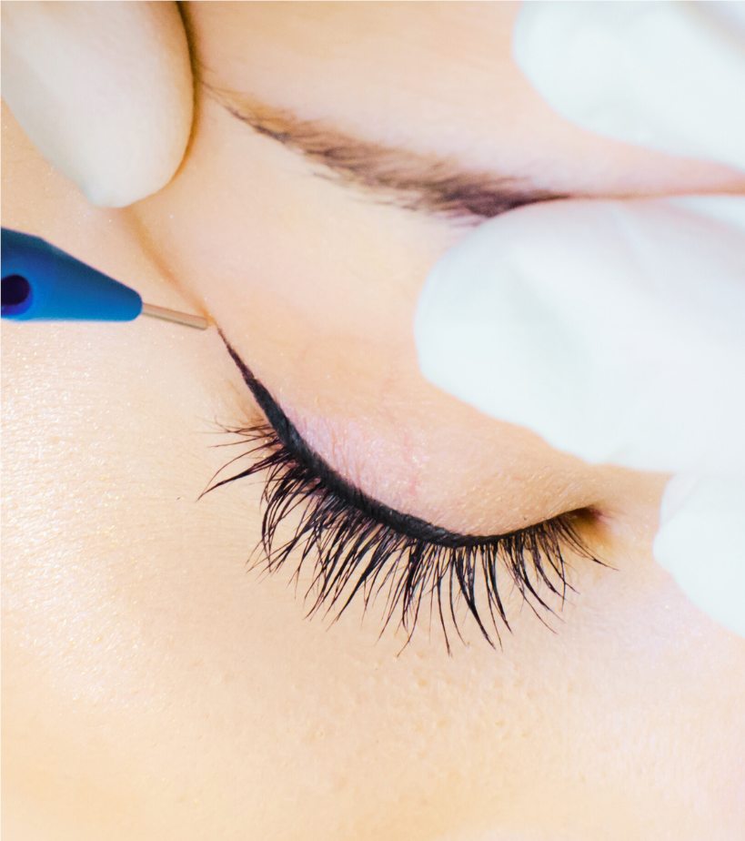 Permanent eyeliner result